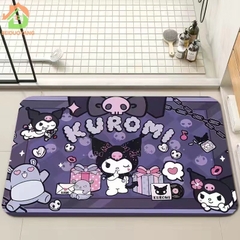 Thảm chân, thảm lót sàn chữ nhật họa tiết hoạt hình Kuro siêu cưng- nhiều mẫu ngẫu nhiên [bh: none]