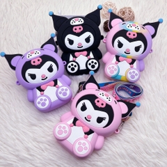 Túi đeo chéo silicon hình nhân vật Kuro siêu cưng size 15.5 x 12cm [BH: NONE]