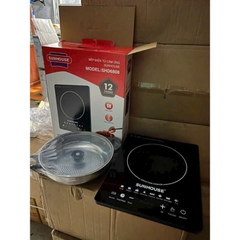 Bếp từ SH6011 tặng kèm nồi, chế độ nấu đa dạng: Lẩu, xào, súp, đun nước, nướng, chiên [BH: 1 Tháng]
