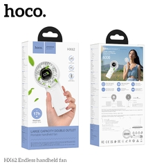 Quạt tích điện HOCO HX62 mẫu đa năng vừa cầm tay vừa để bàn siêu tiện lợi [BH 1 năm]