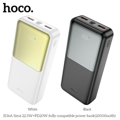 Pin sạc dự phòng HOCO J136A 20000 sạc nhanh 20w kèm đèn LCD báo pin chính hãng [BH 1 Năm]