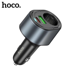 Cóc sạc nhanh 35w xe hơi HOCO Z56 tẩu sạc 1 cổng usb 1 cổng typec chính hãng [BH 1 năm]