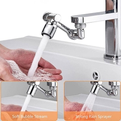 Đầu vòi nối dài xoay 1080 độ gắn lavabo, vòi nước bồn rửa chén nhà bếp xoay thông minh bằng nhựa / pktn sale