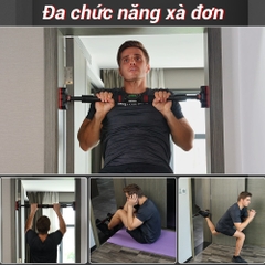 Thanh Xà đơn treo tường gắn cửa luyệ tập tại nhà 60-100cm [BH: NONE] t13