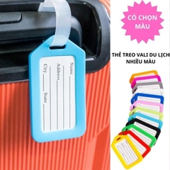Thẻ hành lý name tag, thẻ ghi tên gắn hành lý, treo vali hoạt hình ghi thông tin liên hệ treo cặp sách, balo du lịch / pktn sale
