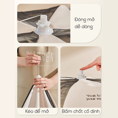 Lồng bàn tròn Cooking chất liệu vải size 70-80cm  [BH: NONE] 1l1a9
