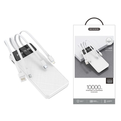 Pin sạc dự phòng Sendem P700, 10.000mAh có màn hình hiển thị % pin kèm 3 cáp liền thân chính hãng [BH:  tháng] 4l5a12