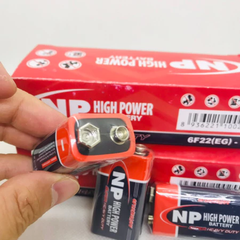 Pin vuông 9V chính hãng NP chuyên dùng cho míc hát karaoke, Micro, đồ chơi, mic cầm tay, bộ đàm [BH: NONE]