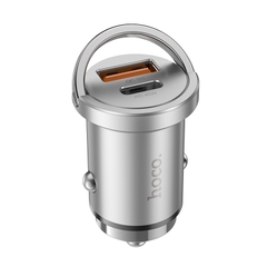 Cóc sạc nhanh xe hơi 45w HOCO NZ10 (1 cổng usb, 1cổng type-c) chính hãng [BH 1 năm]