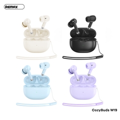 Tai nghe airpods REMAX COZYBUDS W19 tai nghe True Wireless pin 35mAh/320mAh [Bh 1 Năm]
