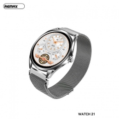Đồng hồ thông minh REMAX Watch 21 mẫu mặt tròn dây thép siêu sang [BH 1 Năm]