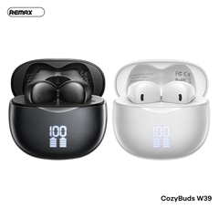 Tai nghe bluetooth REMAX Cozybuds W39 True Wireless mẫu airpods PRO3 dock có màn hình led siêu đẹp [Bh 1 Năm]