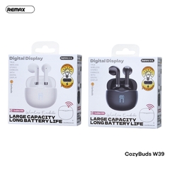 Tai nghe bluetooth REMAX Cozybuds W39 True Wireless mẫu airpods PRO3 dock có màn hình led siêu đẹp [Bh 1 Năm]