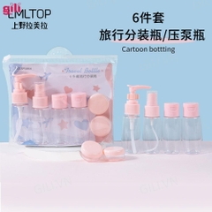 Dụng cụ chiết nước hoa, mỹ phẩm du lịch 6 món / pktn sale