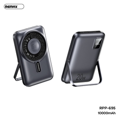 Pin sạc nhanh 22.5w không dây REMAX RPP-695 Magnetic 10.000mAh dự phòng QC3.0+PD 22.5W chính hãng [BH 1 năm]