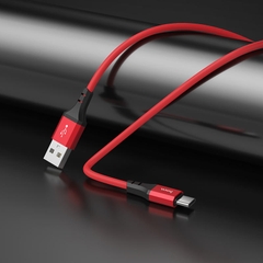 Cáp sạc nhanh dây dù HOCO X86 usb ra Type C dài 1M chính hãng [BH 1 Năm]