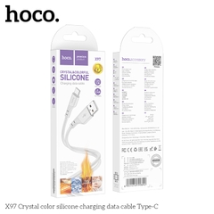 Cáp sạc nhanh dây dù HOCO X97 usb ra Type C dài 1M chính hãng [BH 1 Năm]