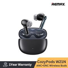 Tai nghe bluetooth V5.3 Remax Cozypods W21N ANC+ENC kiểu dáng airpods True Wireless chính hãng [BH 1 Năm]