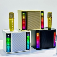Loa bluetooth karaoke YOSD YS-235 kèm 2 micro không dây siêu đẹp cực hay xách tay chính hãng [BH 6 tháng]