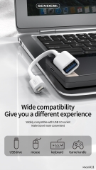 Cáp chuyển OTG Sendem A11 chân iPhone Lightning ra USB chính hãng [BH 3 tháng] / pktn sale