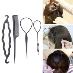 Bộ dụng cụ làm tóc 4 món tạo kiểu tóc, búi tóc cho bé gái / pktn sale