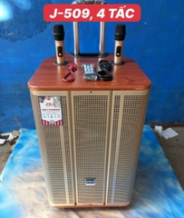 Loa kéo karaoke J509 4 tấc 2 micro (đặt trước 2 tiếng) [BH: 1 năm]