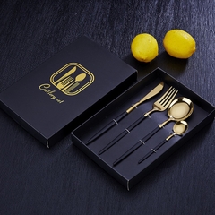 Set 4 Dao, Nĩa, Muỗng Hoàng Gia Full Box