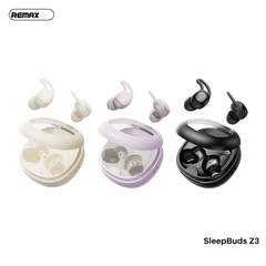 Tai nghe bluetooth REMAX SleepBuds Z3 Airpods True Wireless mẫu mới pin tai 30mAh pin dock 250mAh siêu trâu [BH 1 Năm]