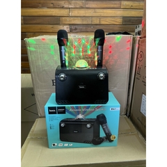 Loa bluetooth kèm 2 mic Karaoke có đèn Hoco BS41 Plus chính hãng [BH 1 năm]