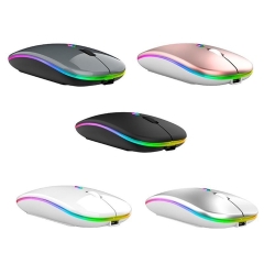 Chuột không dây 4 nút, LED RGB viền siêu đẹp KC18 [BH: 6 tháng]