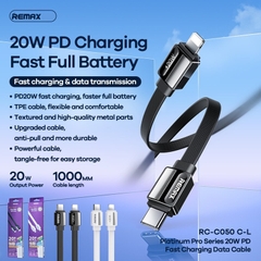 Cáp sạc nhanh 20w Remax RC-C050 (c-l) cho iphone 11 12 13 14 chui Type C ra iPhone Lighning (PD) chính hãng [BH 1 Năm] / pktn sale
