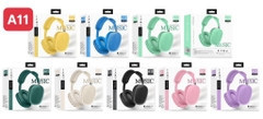 Tai nghe, Headphone Bluetooth chụp tai A-11 music kiểu dáng trẻ trung [BH: NONE]