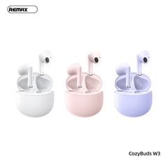Tai nghe bluetooth REMAX COZYBUDS W3 True Wireless kiểu dáng Airpods có dock sạc chính hãng [BH 1 Năm]