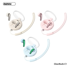 Tai nghe bluetooth REMAX CLEARBUDS C1 kiểu dáng Airpods có đế sạc chính hãng [BH 1 năm]
