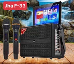 Loa kéo karaoke JBA F33 có màn hình cảm ứng 14inch LCD gấp gọn, thùng gỗ bọc da kèm 2 micro không dây siêu khủng [BH 1 năm]
