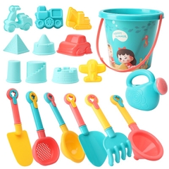 Bộ đồ chơi xúc cát 18 món cho bé kèm thùng đựng [BH: NONE]