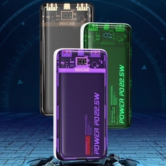 Pin sạc nhanh 22.5w Wekome WP-353 10.000mAh trong suốt lộ mạch dự phòng QC3.0+PD 22.5W chính hãng [BH 1 năm]
