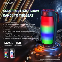 Loa bluetooth Wekome D40 có đèn led chính hãng [BH 1 năm]