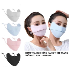 Khẩu trang chống nắng chất liệu vải thun co giãn, có chức năng điều chỉnh dây tiện lợi [BH: NONE]