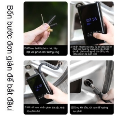 Máy bơm lốp xe hơi dự phòng không dây L-3024 [BH: 1 THÁNG]