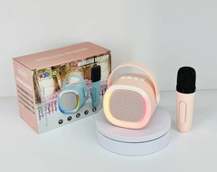 Loa karaoke mini K-2 Có led viền siêu xinh, tặng kèm 1 micro không dây[BH: 3 THÁNG]