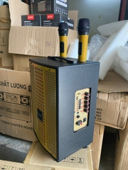 Loa kéo karaoke SOUNDBOX T81 mẫu mới kèm 2 mic không dây [BH 6 Tháng]