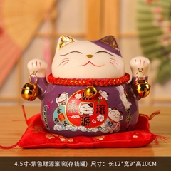 Tượng mèo THẦN TÀI chiêu tài lộc, may mắn tay cầm lục lạc size 10cm- màu ngẫu nhiên [BH: NONE] 1l1d11