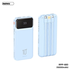 Pin sạc dự phòng REMAX RPP-683 10.000mAh 2.1A kèm cáp liền pin chính hãng [BH 1 năm]