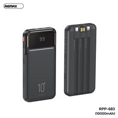 Pin sạc dự phòng REMAX RPP-683 10.000mAh 2.1A kèm cáp liền pin chính hãng [BH 1 năm]