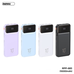 Pin sạc dự phòng REMAX RPP-683 10.000mAh 2.1A kèm cáp liền pin chính hãng [BH 1 năm]