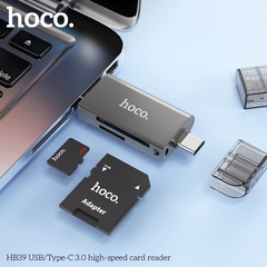 Đầu lọc thẻ tốc độ cao usb/Type-C HB39 chính hãng [BH 1 năm]