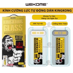 Cường lực WEKOME KINGKONG GLASS cho Iphone 15 PROMAX tự dán siêu tiện lợi