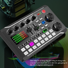 Soundcard thu âm giảm tiếng ồn F-998 [BH: 1 THÁNG]