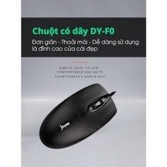 Chuột có dây DEIOG DY-F0 chống ồn 1600 DPI chính hãng [BH 1 năm]